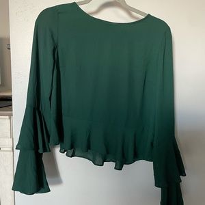 Forever 21 Flowy Sleeve Professional Blouse